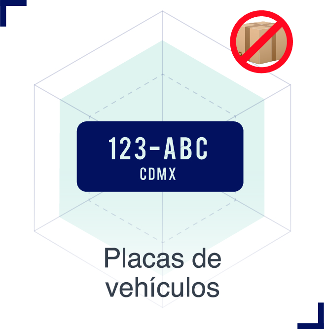 Artículos prohibidos | Placas de vehículos